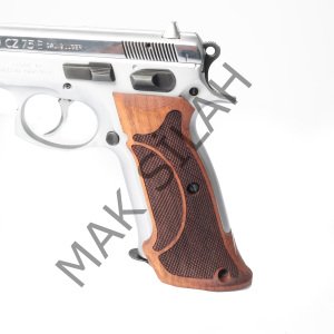 Cz 75 B Atış Baklava Kesik Motif Ceviz Ahşap Silah Kabze