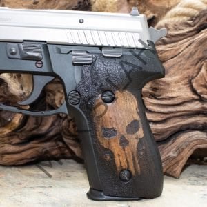 Sig Sauer P 228 P 229 Punisher Ceviz Ahşap Silah Kabze