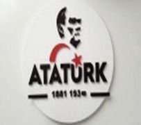 999-400 Atatürk Tarihli Daire Beyaz 57*57 cm