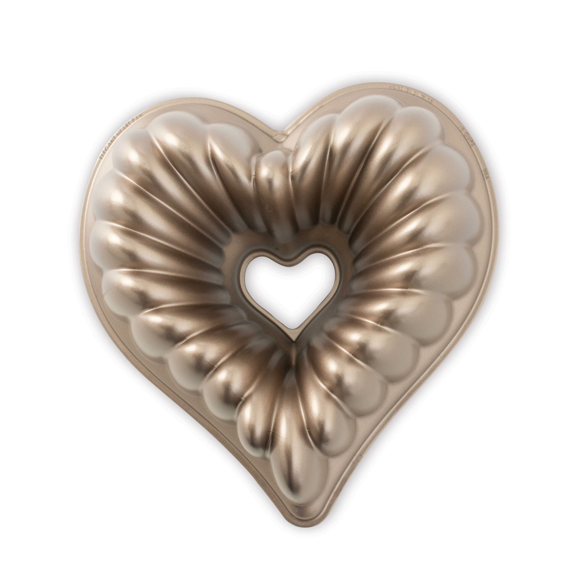 Nordicware Elegant Kalp Bundt Kek Kalıbı Bronz