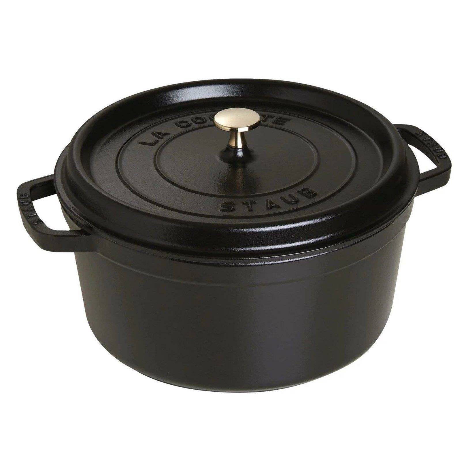 Staub La Cocotte Döküm Tencere Siyah 28 cm 6,75 lt Yuvarlak