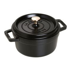 Staub Döküm Tencere Siyah 20 cm Yuvarlak