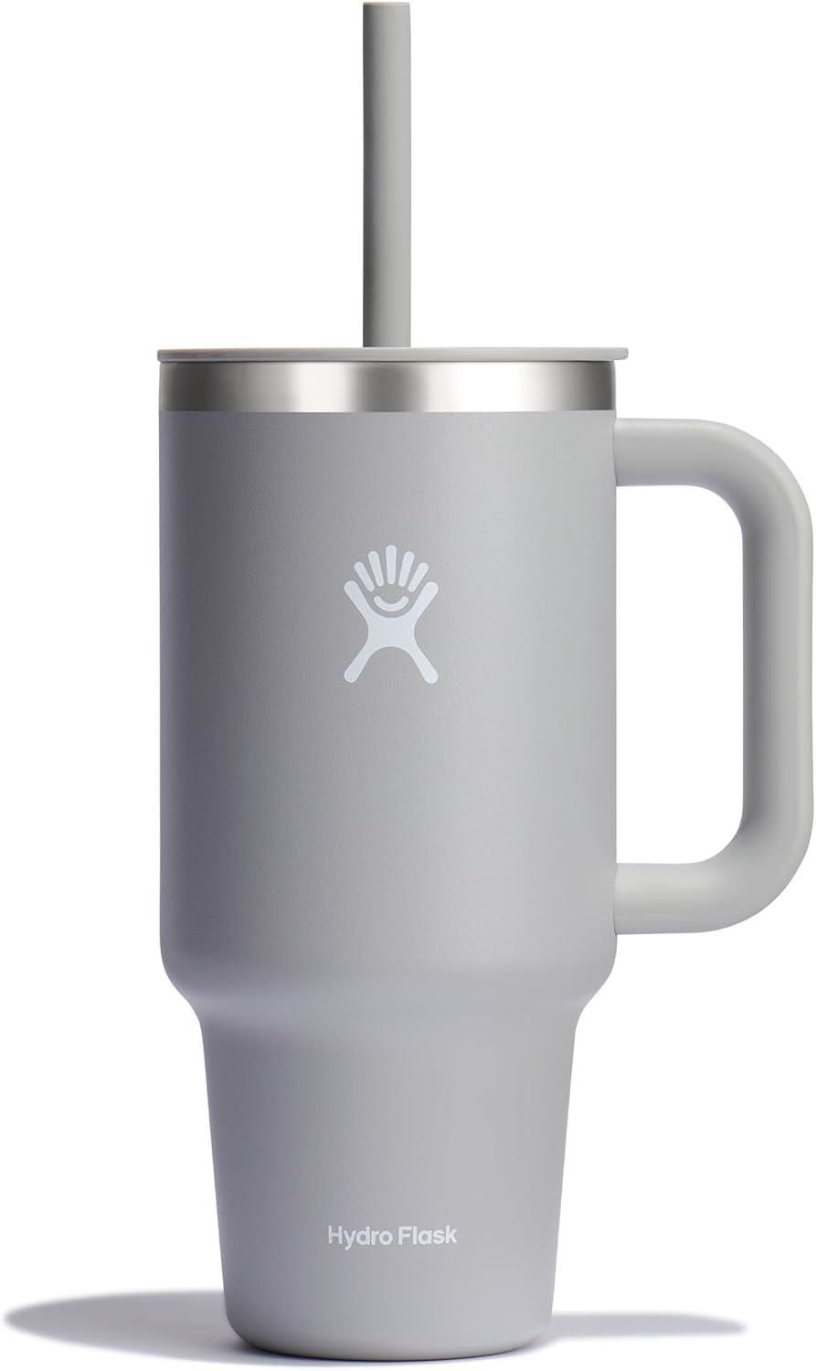 Hydro Flask Pipetli Termos Bardak 950 ml Açık Gri