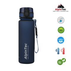 AlpinTec Lacivert 23 cm 500 ML Tritan Su Matarası