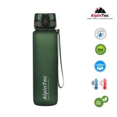 AlpinTec Yeşil 28 cm 1000 ML Tritan Su Matarası