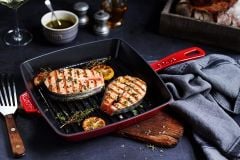 Staub Döküm Amerikan Izgara Tava  Kırmızı 30 cm