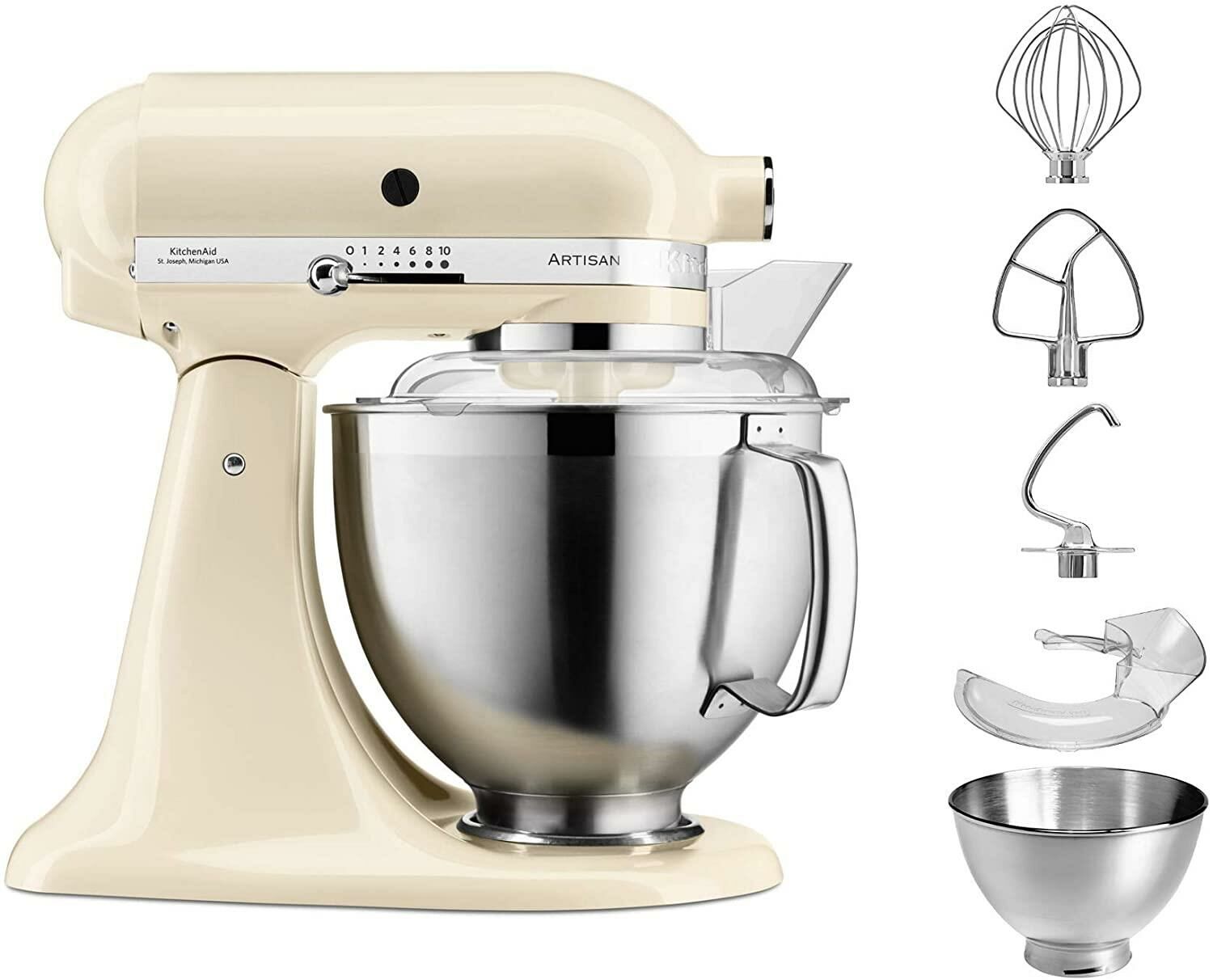 Kitchenaid Artisan 4,8 L Stand Mikser 5KSM185PS Almond Cream-EAC