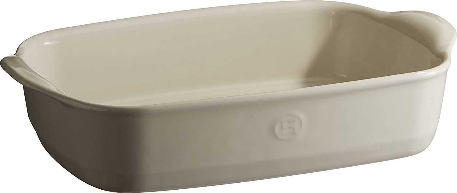 Emile Henry Fırın Kabı Dikdörtgen 30 x 19 cm Ekru/Clay