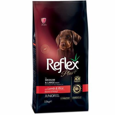 Reflex Plus Kuzu Orta ve Büyük Irk Yavru Köpek Maması 3 Kg