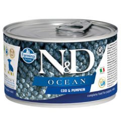 ND 2208 Mini Ocean Morina Balık ve Balkabaklı Köpek Konservesi 140 Gr