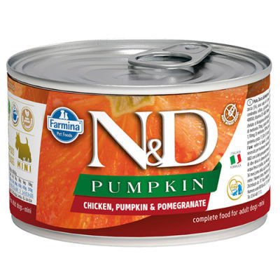 ND 2314 Pumpkin Balkabaklı Tavuk Etli ve Nar Köpek Konservesi 140 Gr