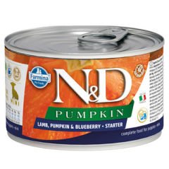 ND 2932 Starter Pumpkin Balkabaklı Kuzu ve Yaban Mersini Yavru Köpek Konservesi 140 Gr