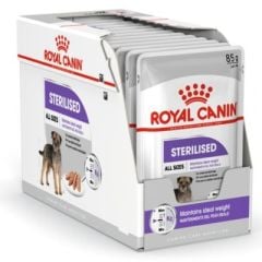 Royal Canin Pouch Sterilised Adult Tüm Irklar İçin Kısırlaştırılmış Köpek Yaş Maması 85 Gr - (12 Adet x 85 Gr)