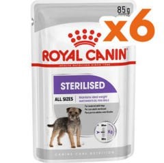 Royal Canin Pouch Sterilised Adult Tüm Irklar İçin Kısırlaştırılmış Köpek Yaş Maması 85 Gr x 6 Adet