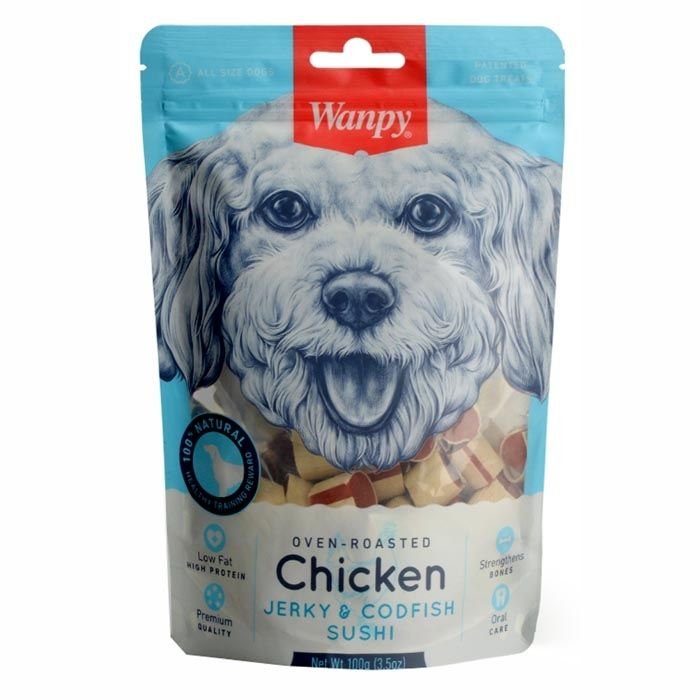 Wanpy Tavuklu&Morina Balıklı 100 gr Köpek Ödülü