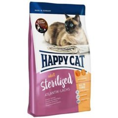 Happy Cat Sterilised Atlantic Somon Kısırlaştırılmış Kedi Maması 3 + 1 Kg