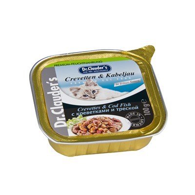 Dr. Clauders Pate Karides & Morina Balıklı Kedi Yaş Maması 100 Gr