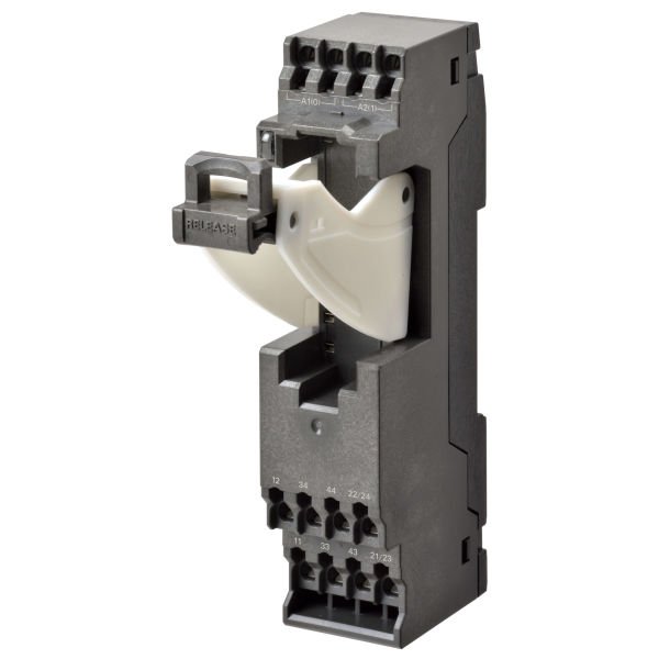 Omron - P7SA-10F-ND-PU 24VDC  Socket, DIN rail/surface mounting, 10 pin, push-in terminals, for G7SA 4 pole relays, LED indicator