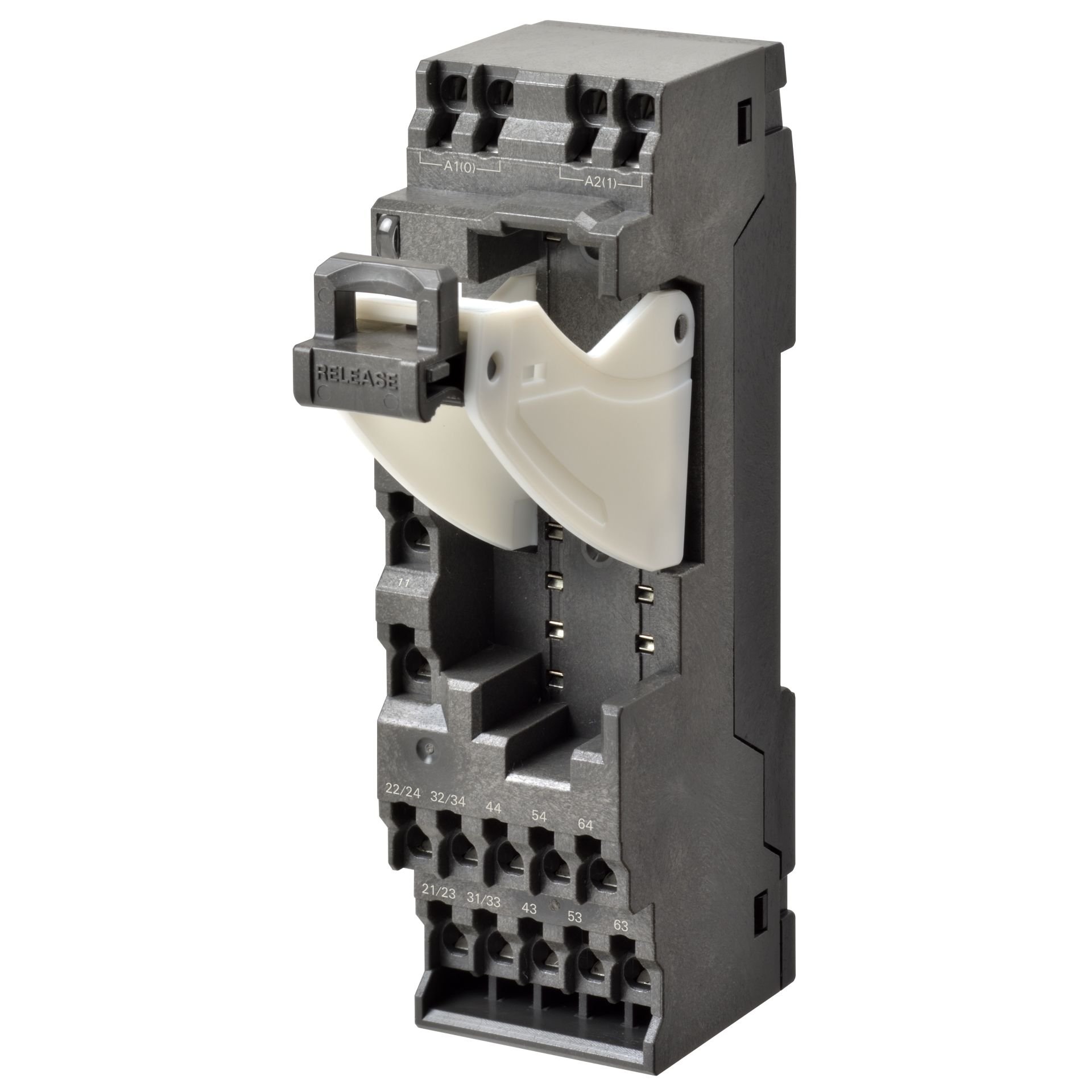 Omron - P7SA-14F-ND-PU 24VDC  Socket, DIN rail/surface mounting, 14 pin, push in terminals, for G7SA 6 pole relays, LED indicator