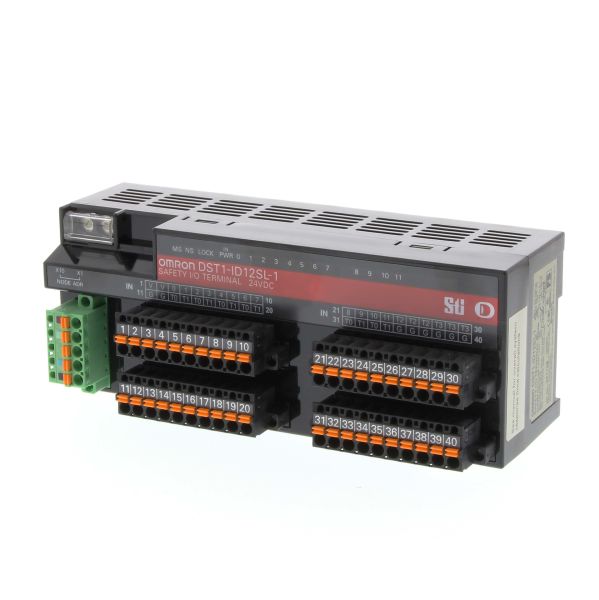 Omron - DST1-ID12SL-1  Remote I/O terminal, 12 x PNP inputs, 4 x test outputs