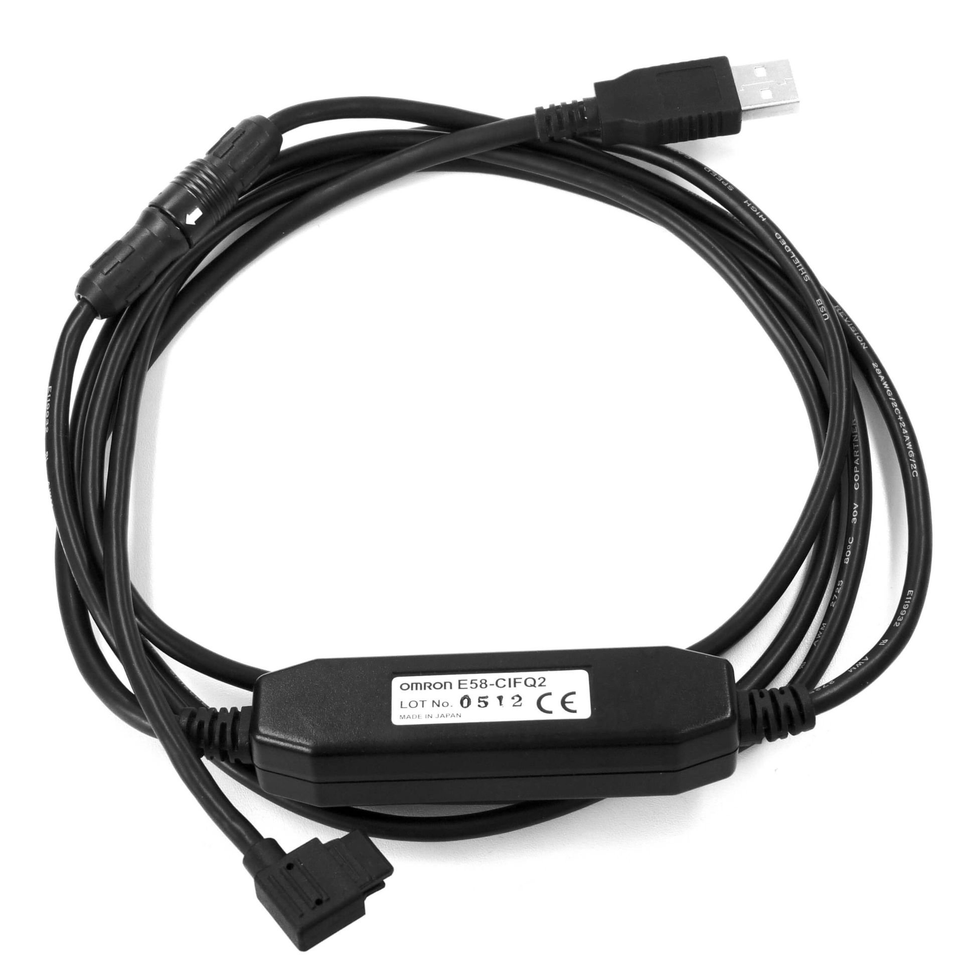 Omron - E58-CIFQ2-E  Kolay ön yüzey USB kablo aparatı (E5CB, E5CC, E5CD ile kullanılamaz)