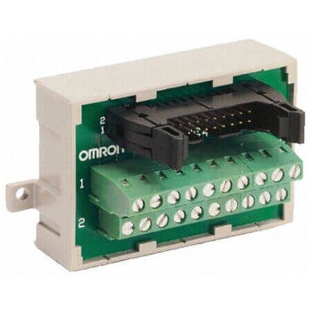Omron - XW2B-20G4  General-purpose I/O terminal block, MIL20 socket, screw clamp, 20 points