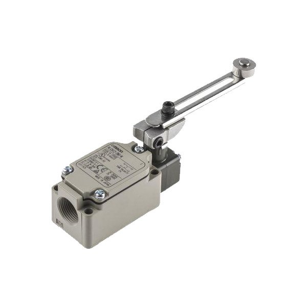 Omron - WLCA2-THG-N  Limit switch, makaralı kol: R38 mm, pretravel 15±5°, DPDB, Sıcaklığa dayanıklı: +5°C - +120°C, Pg13.5 Topraklama terminalli