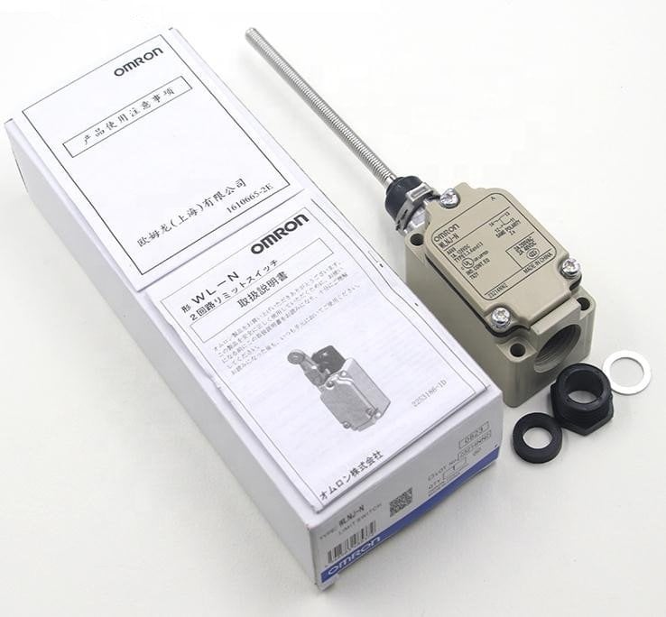 Omron - WLNJ-2G-N  Limit switch, flexible rod coil spring resin rod, DPDB, 10A