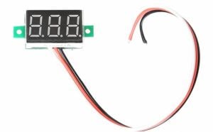 3 Kablolu 0V - 100V DC Dijital Voltmetre - 0.36''