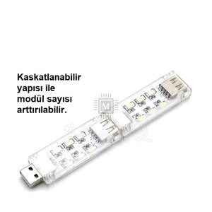 MELTİS 12 LED ÇİFT TARAFLI USB LED STICK