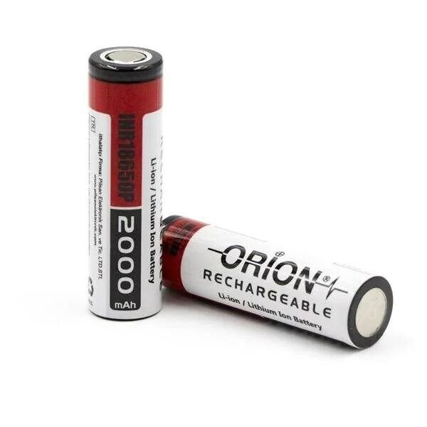 50 Adet Orion 18650P 3.7V 2000 mAh 15C Şarj Edilebilir Li-ion Pil