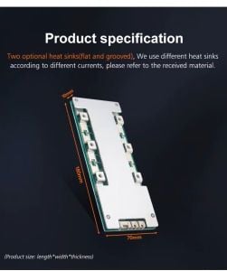 TDT SERİLENEBİLİR 4S 100A Balanslı LiFePO4 Batarya BMS (kontaklı)