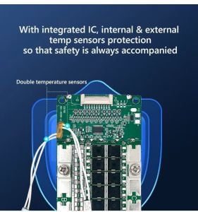 TDT SERİLENEBİLİR 4S 200A Balanslı LiFePO4 Batarya BMS (kontaklı)