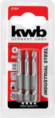 Kwb Bits Uç Seti 3 Parça Endüstriyel PH 2 50 mm 49121052