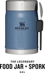 STANLEY Klasik Paslanmaz Çelik Yemek Termosu Kaşıklı 0,40 LT Hammertone Lake