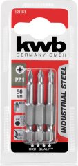 Kwb Bits Uç Seti 3 Parça Endüstriyel PZ 2 50 mm 49121152