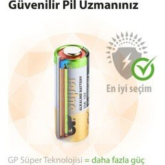 GP 5'li 23A 12V Alkalin Spesifik Pil (GP23A-C5)