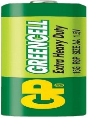 GP 12'li Greencell AA Boy Kalem Çinko Karbon Pil (GP15G-VS12)