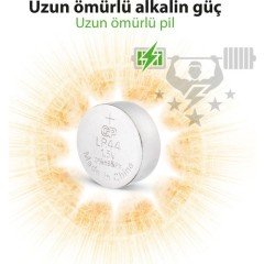 GP 10'lu A76 1.5V Alkalin Düğme Pil LR44-AG13 (GPA76F-2C10)