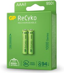 Gp Reycko 950 Mah Aaa Şarjlı Ince Kalem Pil 2'li