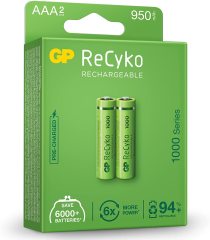 Gp Reycko 950 Mah Aaa Şarjlı Ince Kalem Pil 2'li