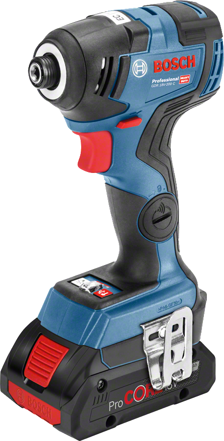 Bosch Professional GDR 18V-200 C Akülü Darbeli Somun Sıkma Makinesi (2 x18 V 4.0 Ah Akü, L-BOXX taşıma çantalı)