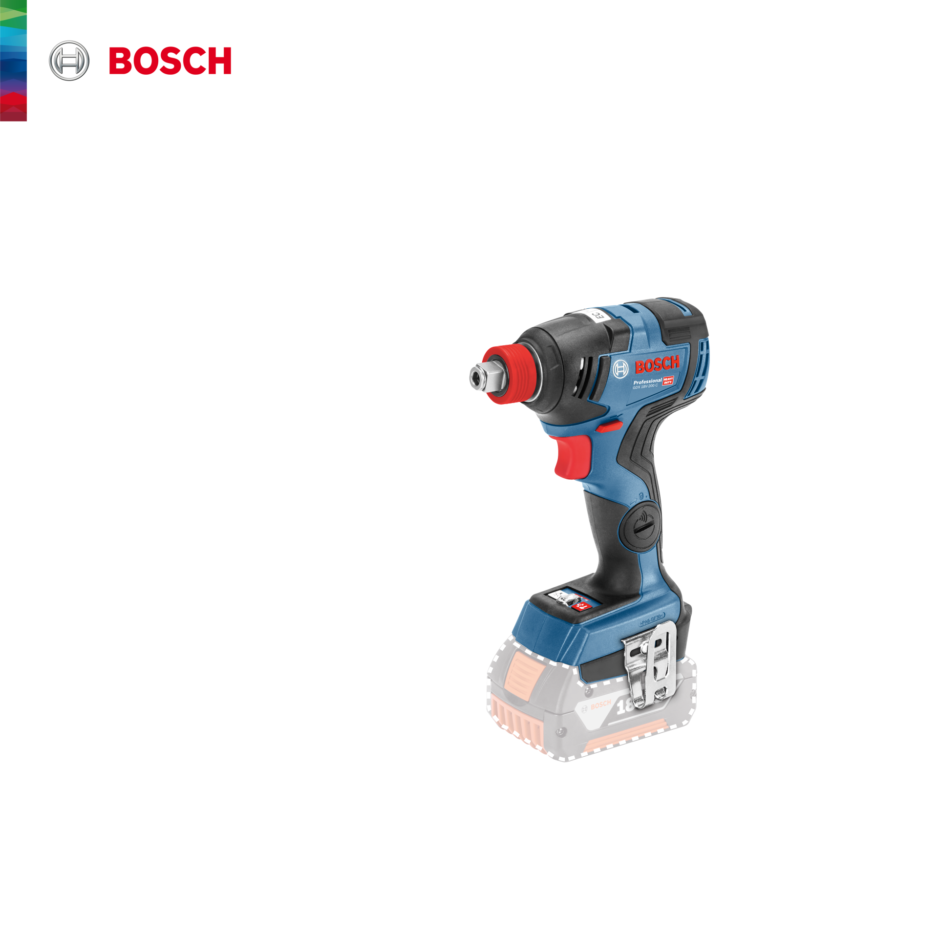 Bosch Professional GDX 18V-200 C (Solo) Akülü Darbeli Somun Sıkma Makinesi
