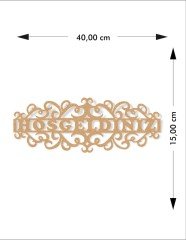 Ahşap Hoşgeldiniz Kapı Süsü
