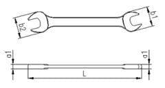 İzeltaş iki ağız anahtar 20x22 kısa boy 0100012022