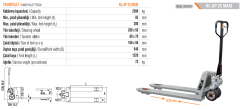 Netlift Manuel 2.5 Ton Transpalet NL-AP 25 MAXI 50500009