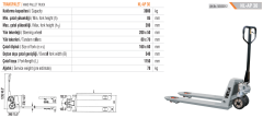 Netlift Manuel 3 Ton Transpalet NL-AP 30 50500012
