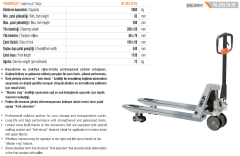 Netlift Manuel 2.6 Ton Transpalet NL-DELTA 26 50500047