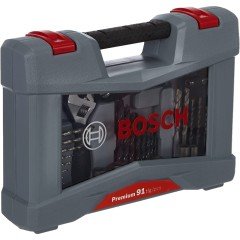 Bosch X-Line Premium 91 Parça Delme ve Vidalama Ucu Aksesuar Seti 2608P00235