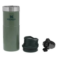 Stanley Classic Trigger Action 0.47L Travel Mug Hammertone Green 10-06439-030